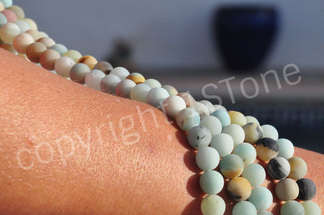 Amazonit wunderschoenes Collier mit Bergkristall & Lapis Lazuli by 1STone Art & Design Custom Jeweler