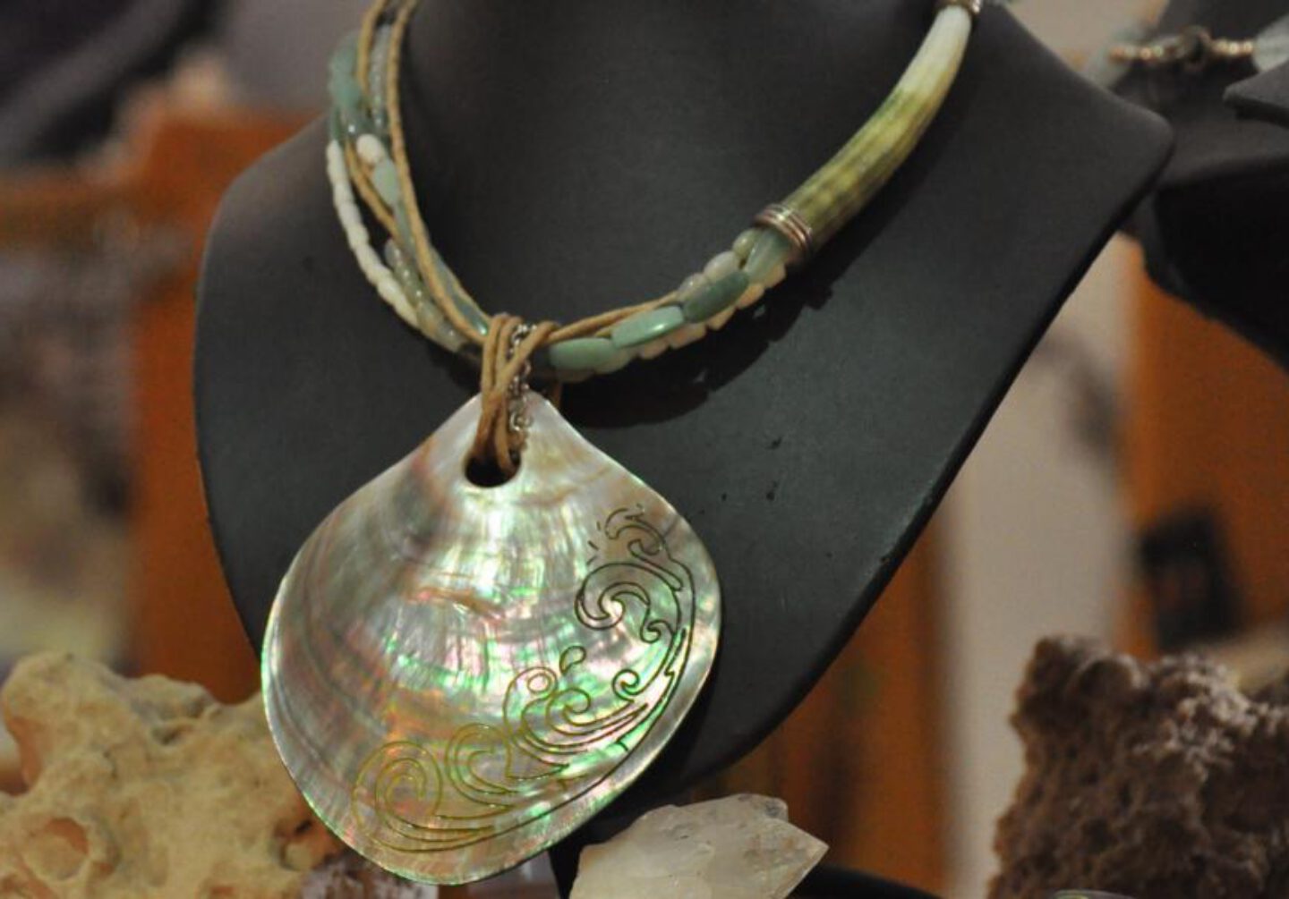 1STone Perlmutt Collier Schmuck Design Fuerte Shop Perlmutt Collier by 1STone Art & Design