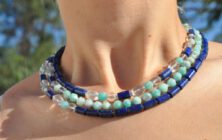 1STone Fuerteventura Collier Lapis & Ocean Edelstein Schmuck Manufaktur Fuerteventura