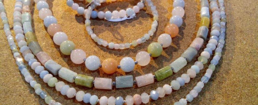 Berylle Aquamarin & Morganit Schmuck by 1STone Art & Design Custom Jewellery
