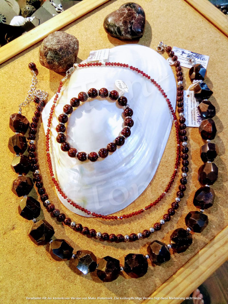 Granat Edelsteinschmuck by 1STone Art & Design Custom Jewellery Fuerteventura