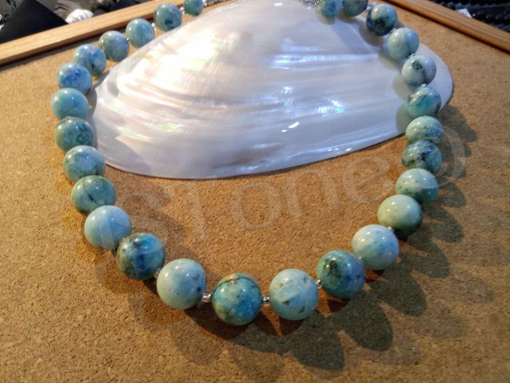 Henimorphit Edelsteinkette by 1STone Fuerteventura