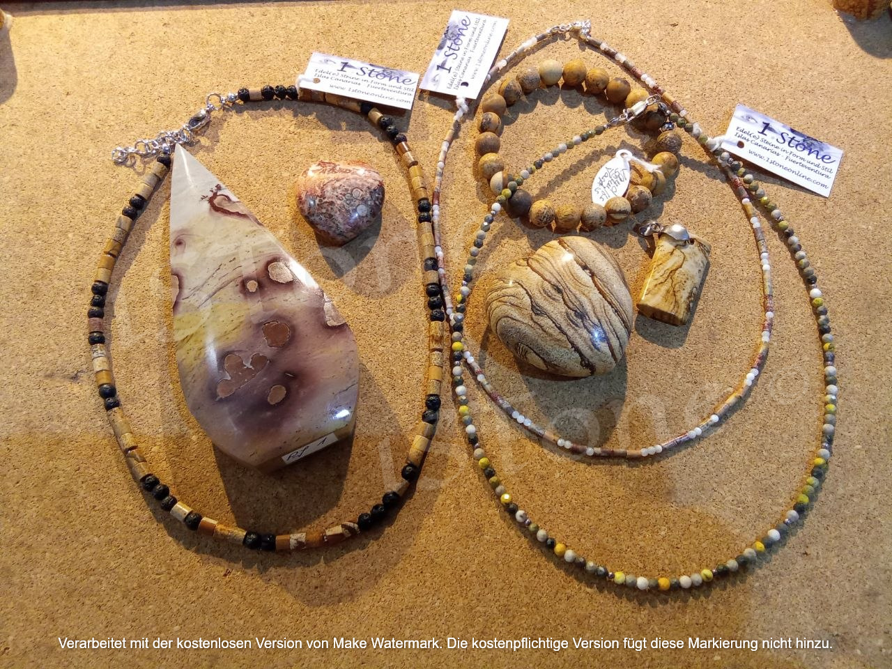 Jaspis Edelsteinketten & Arnbaender by 1STone