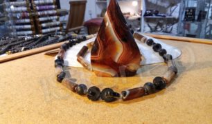 Sardonyx Edelstein Flame und Schmuck by 1STone