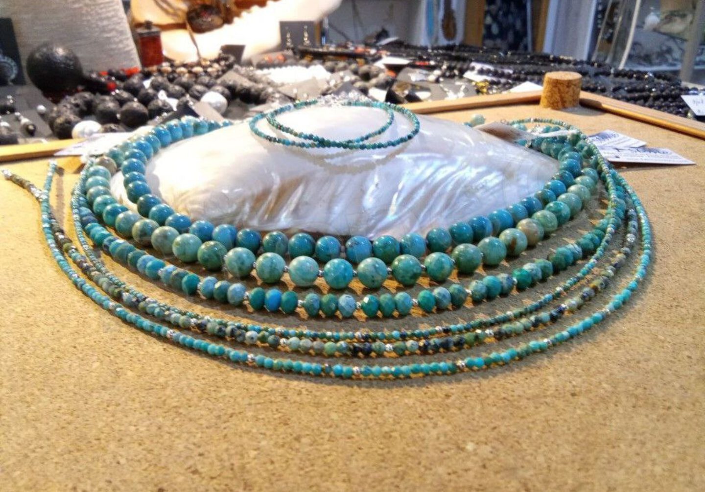 Türkis Edelsteinketten & Armbaender by 1STone WZ 01 Türkis Edelsteinketten & Armbaender by 1STone